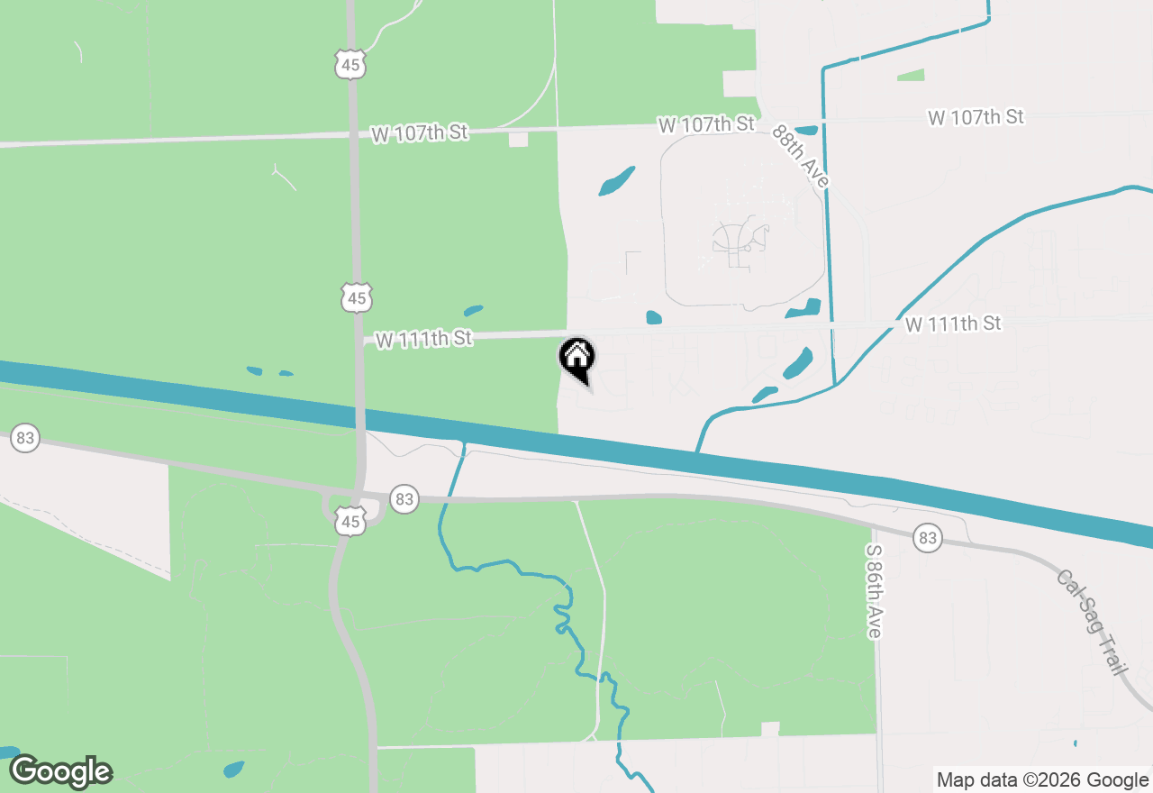 Map of 9176 South Road #1B, Palos Hills, IL 60465