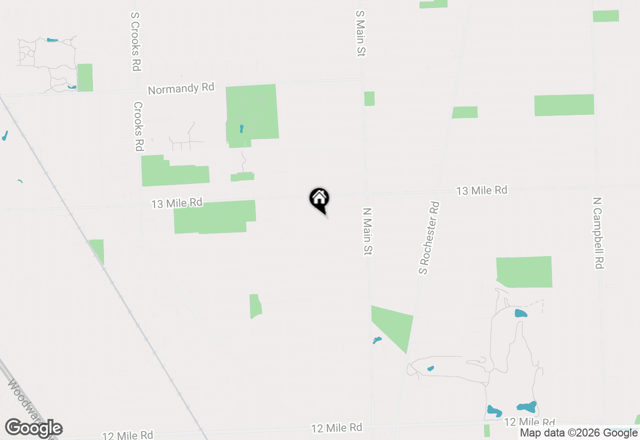 Map of 413 Poplar Avenue, Royal Oak, MI 48073