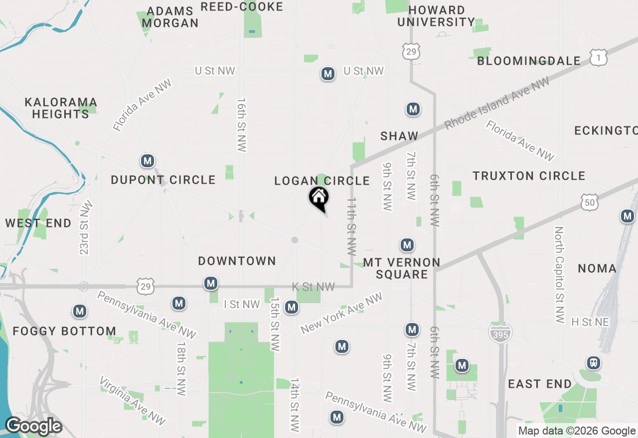 Map of 1300 N Street Nw #508, Washington, DC 20005