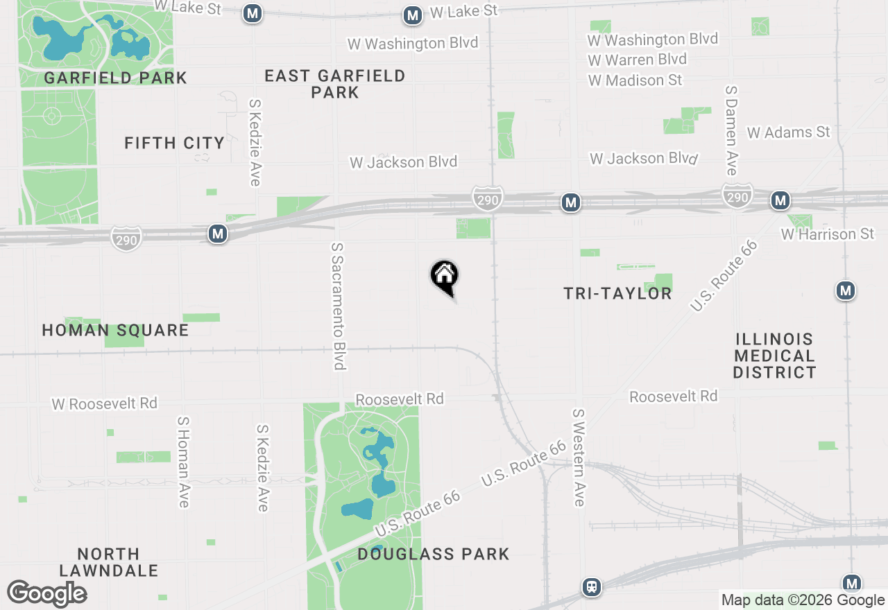 Map of 2719 W Polk Street #3, Chicago, IL 60612