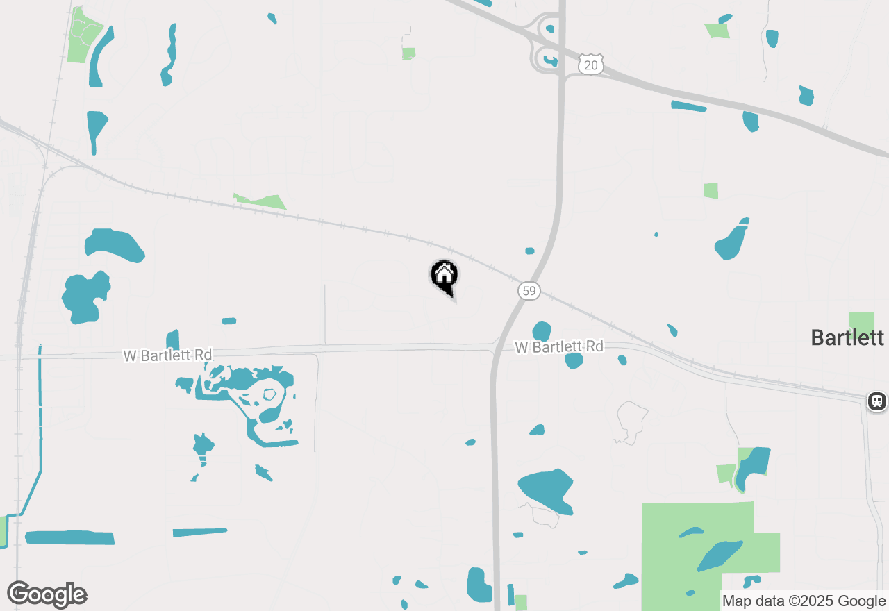 Map of 1125 Bluebell Lane, Bartlett, IL 60103