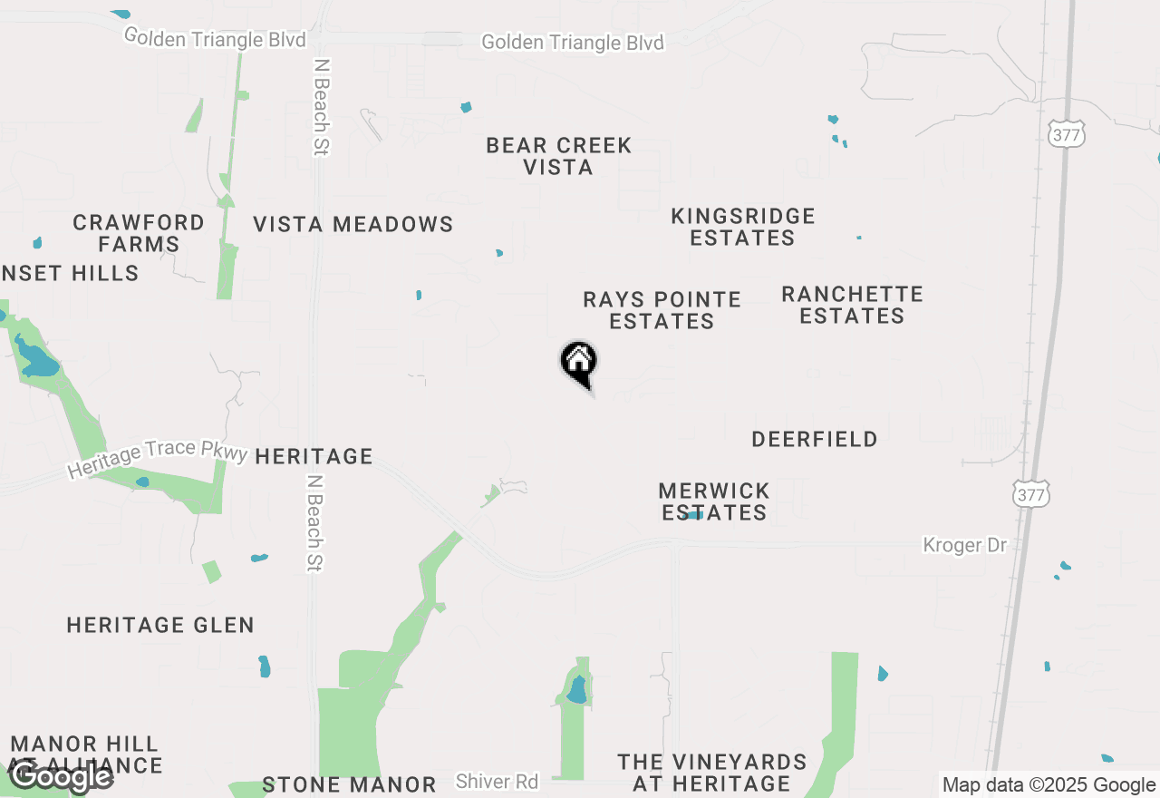 Map of 9829 Broiles Lane, Fort Worth, TX 76244