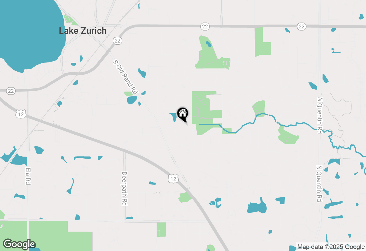 Map of 600 Ivy Court, Lake Zurich, IL 60047