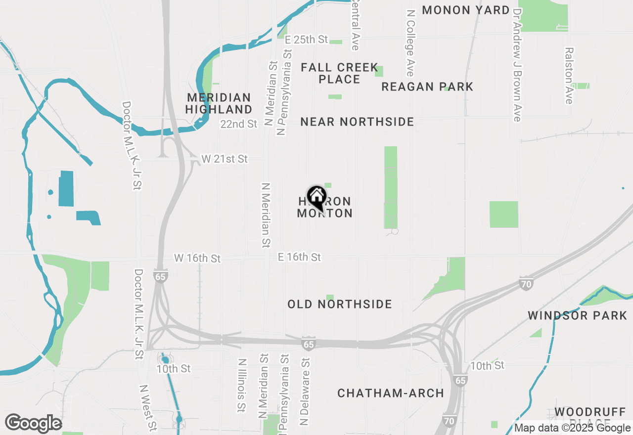 Map of 1802 N Alabama Street, Indianapolis, IN 46202