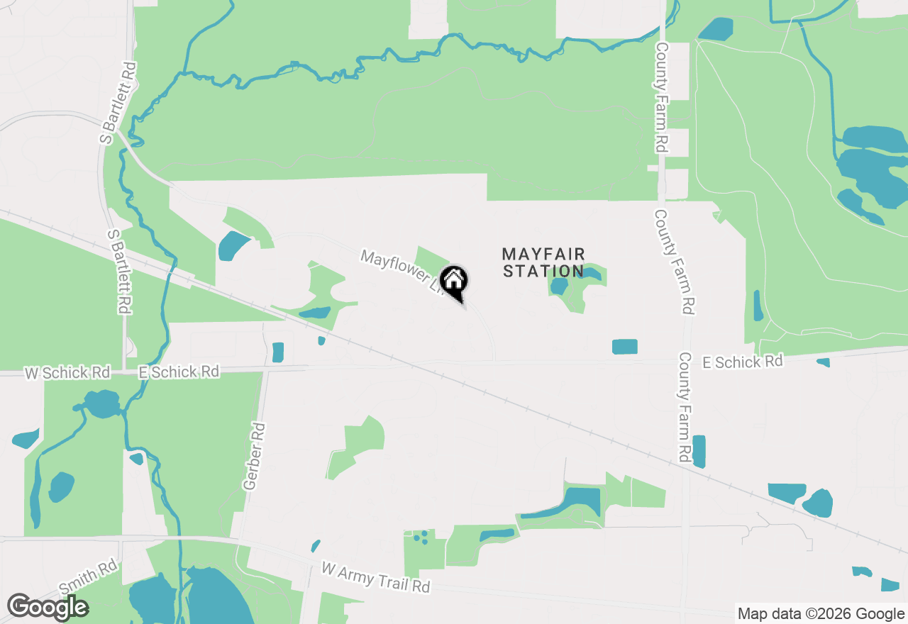 Map of 1619 Camberley Court #2, Bartlett, IL 60103