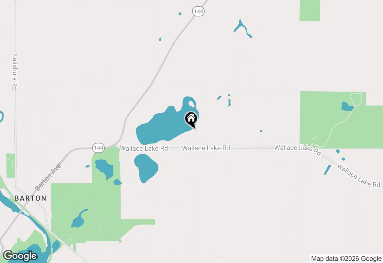Map of 7223 S Wallace Lake Dr, West Bend, WI 53090