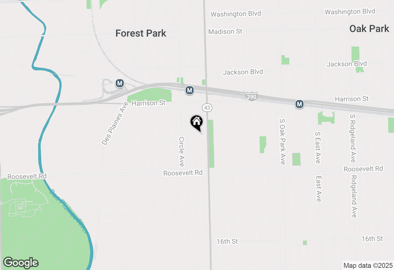 Map of 945 Elgin Avenue, Forest Park, IL 60130