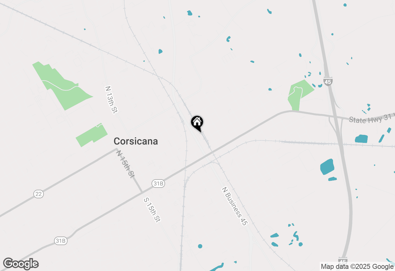 Map of 123 N 7th Street, Corsicana, TX 75110