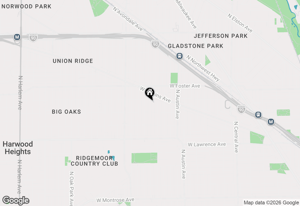 Map of 5042 N Melvina Avenue, Chicago, IL 60630
