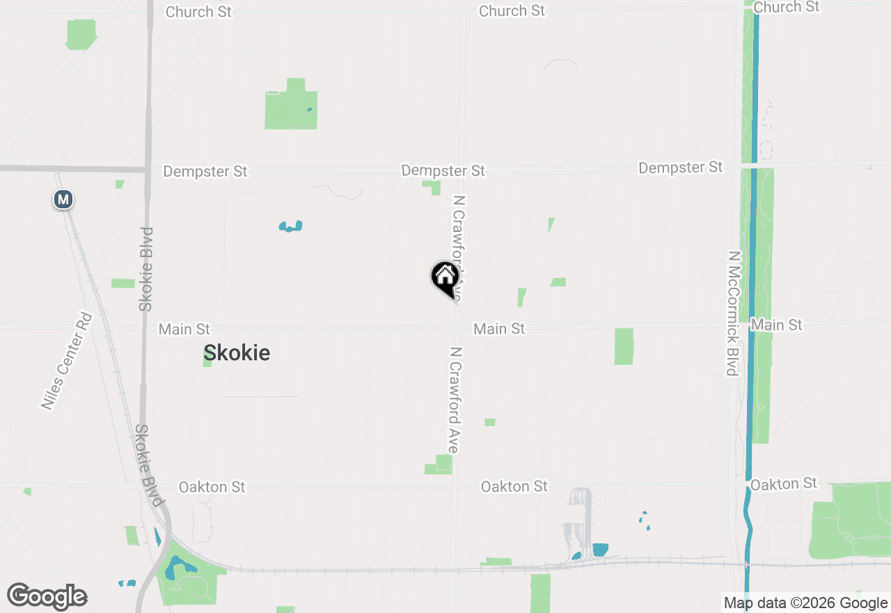 Map of 8433 Keystone Avenue, Skokie, IL 60076