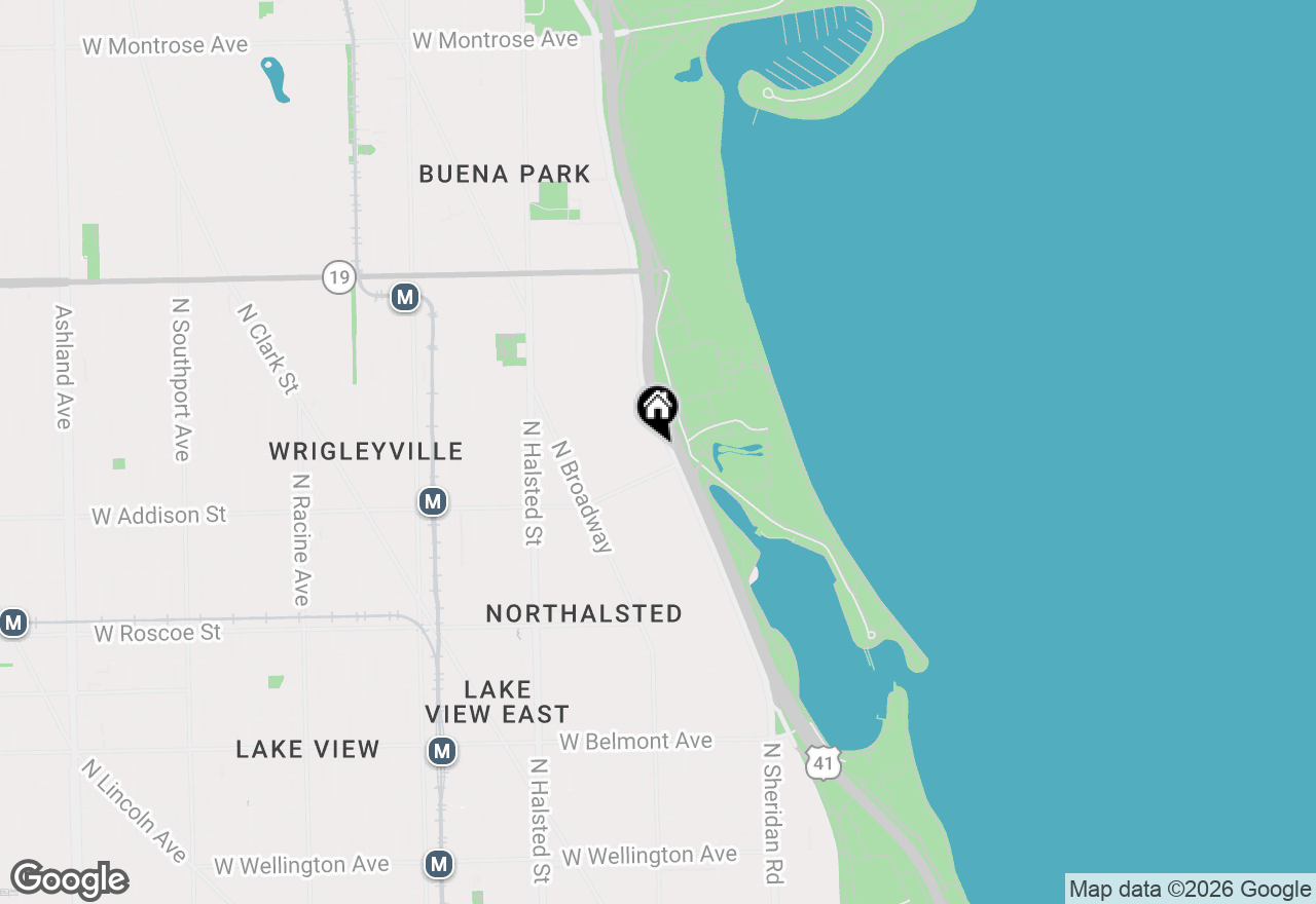 Map of 3600 N Lake Shore Drive #1712, Chicago, IL 60613