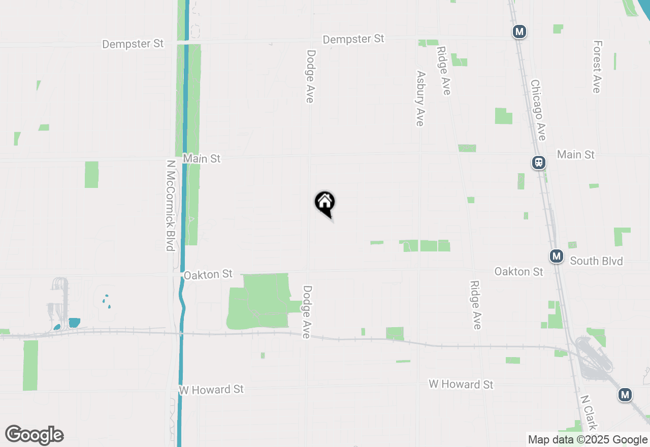 Map of 1804 Cleveland Street, Evanston, IL 60202