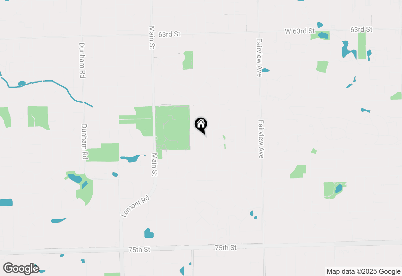 Map of 6818 Valley View Drive, Downers Grove, IL 60516