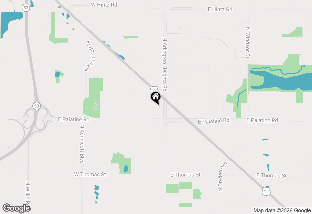 Map of 2015 N Evergreen Avenue, Arlington Heights, IL 60004