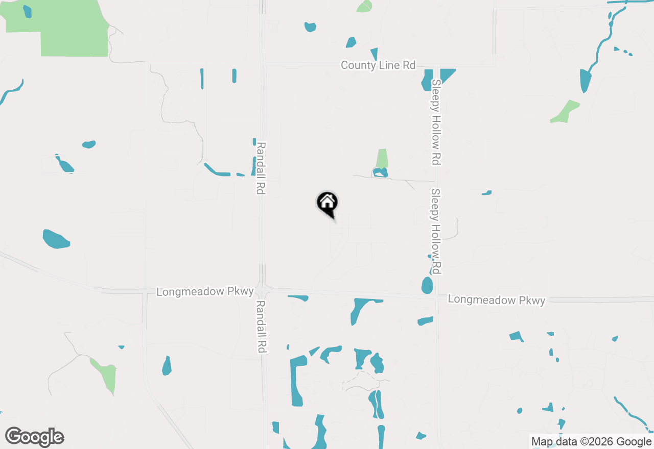Map of 1233 Glenmont Street, Algonquin, IL 60102