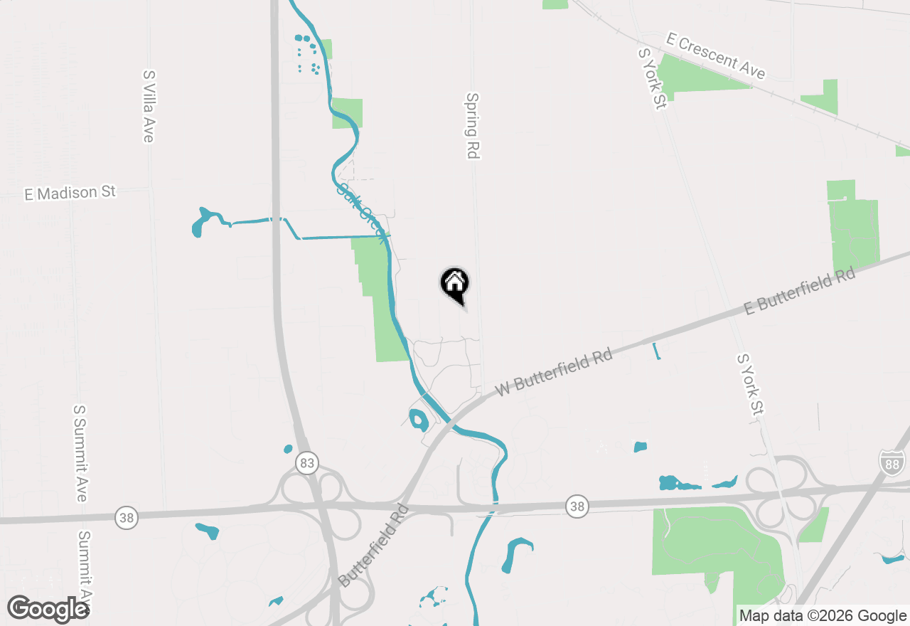 Map of 956 S Hillside Avenue, Elmhurst, IL 60126