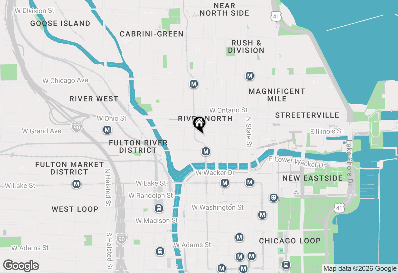 Map of 215 W Illinois Street #3B, Chicago, IL 60610