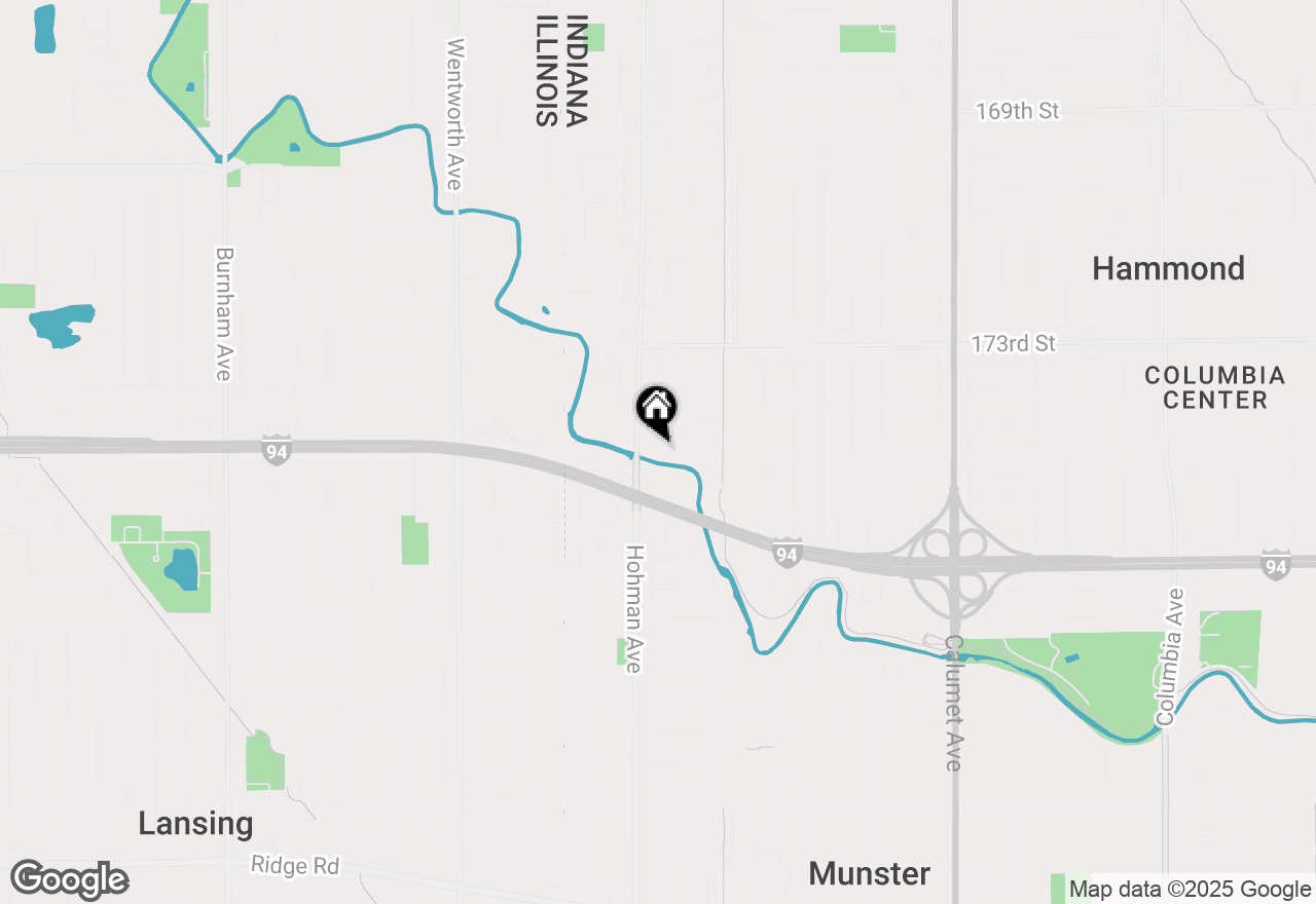 Map of 222 Southmoor Road, Hammond, IN 46324