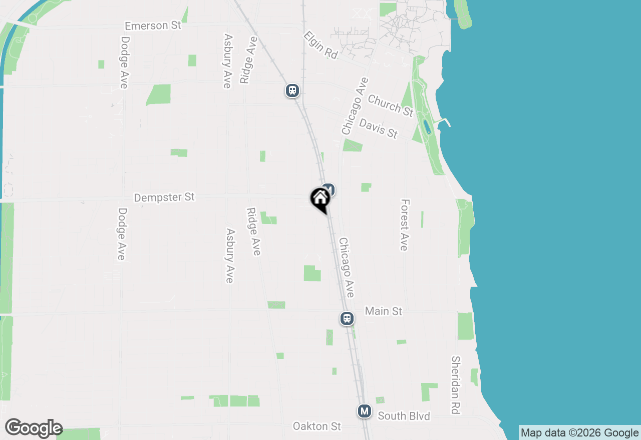 Map of 1206 Sherman Avenue, Evanston, IL 60202