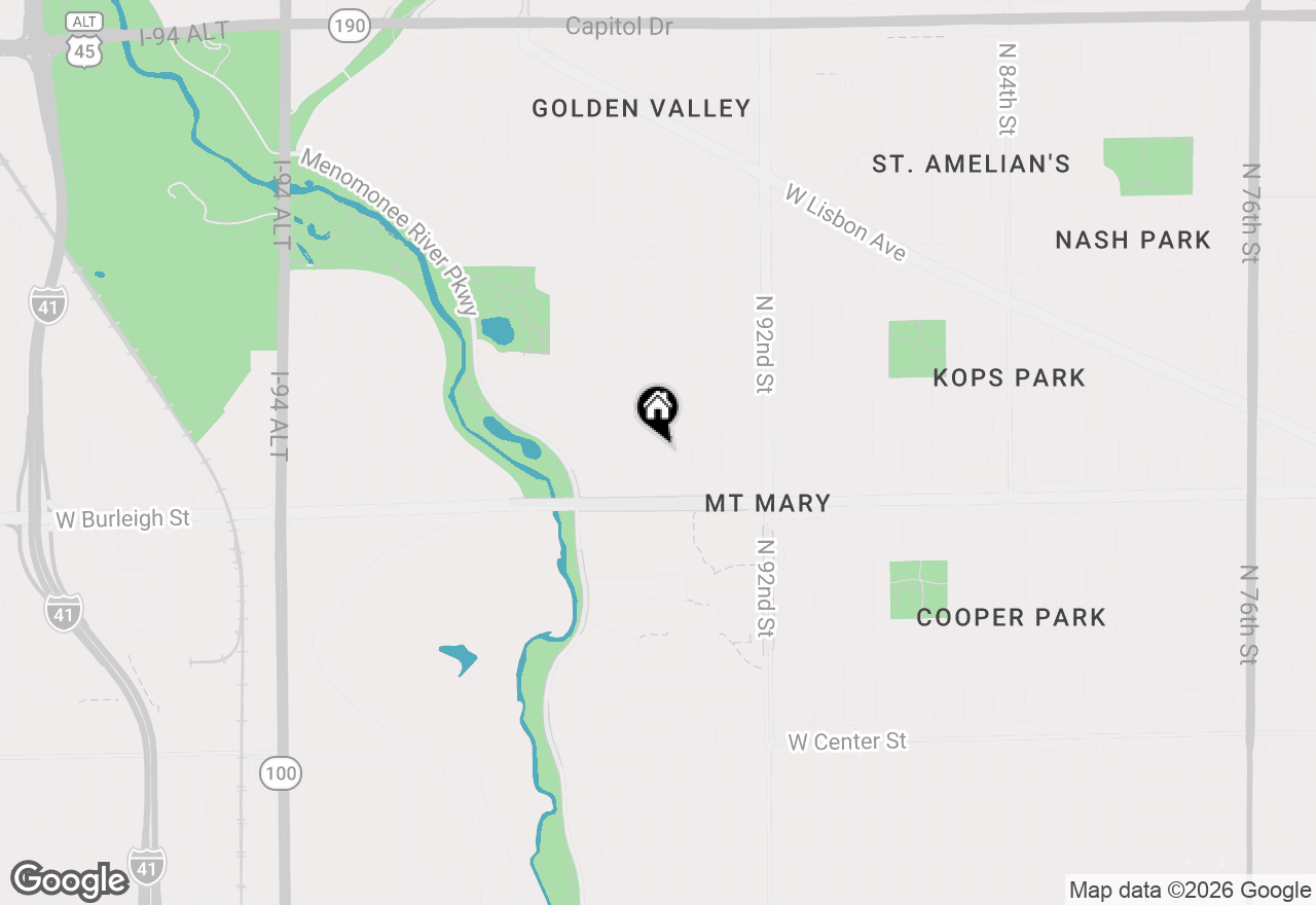 Map of 3182 N 96th St, Milwaukee, WI 53222