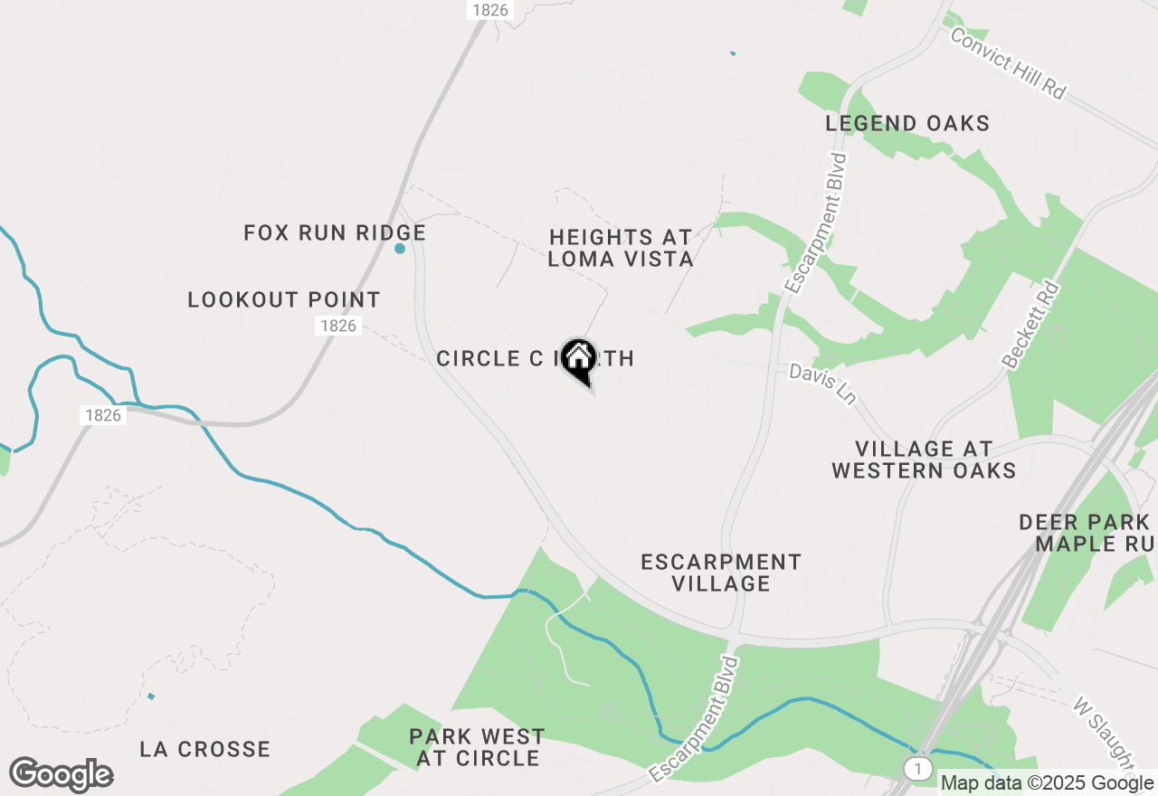 Map of 6630 Hillside Terrace Dr, Austin, TX 78749