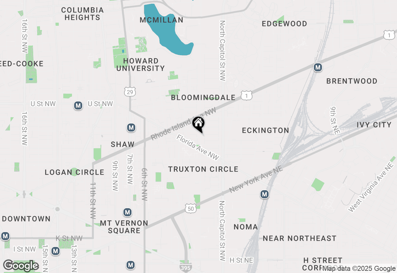 Map of 1720 1st Street Nw, Washington, DC 20001