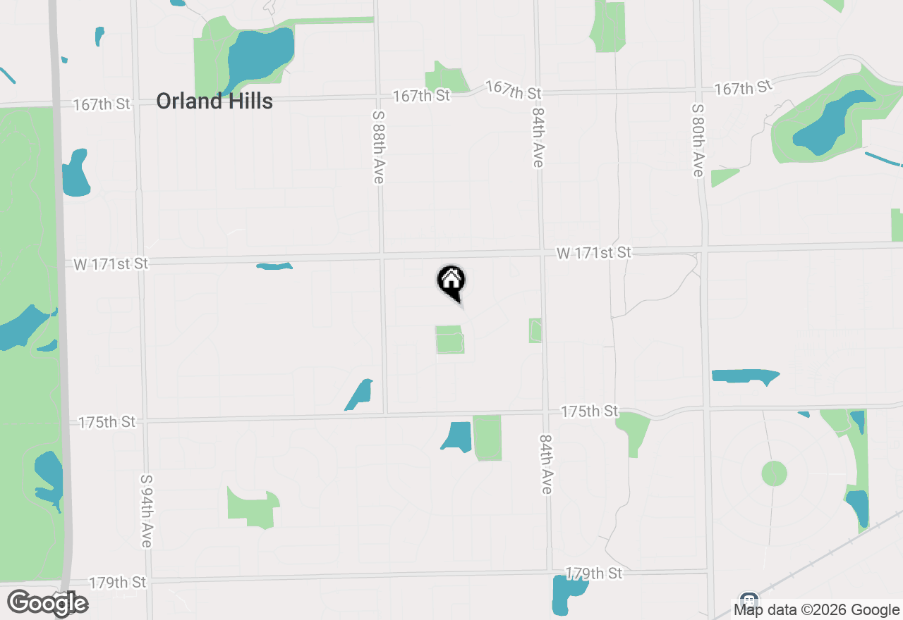 Map of 8607 Bethany Lane, Tinley Park, IL 60487