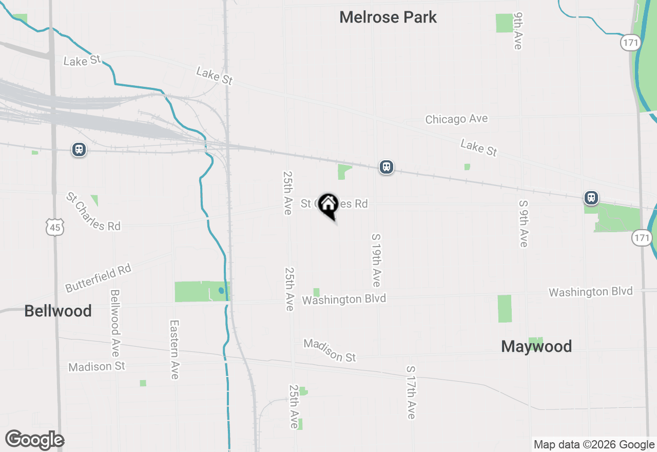 Map of 324 22nd Avenue, Bellwood, IL 60104