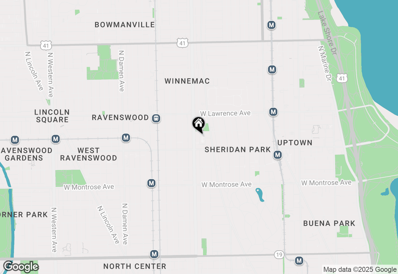 Map of 4641 N Ashland Avenue #206, Chicago, IL 60640