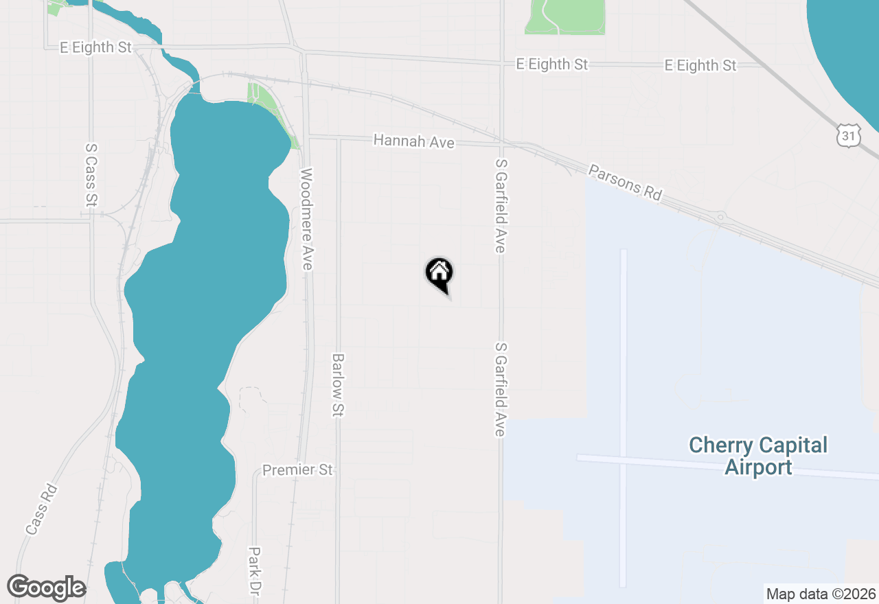 Map of 917 Carver Street, Traverse City, MI 49686