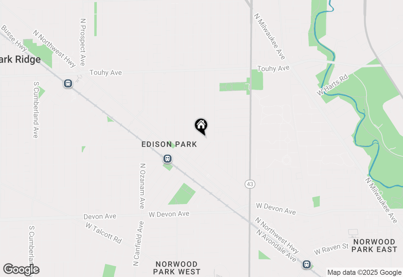 Map of 6807 N Olcott Avenue, Chicago, IL 60631