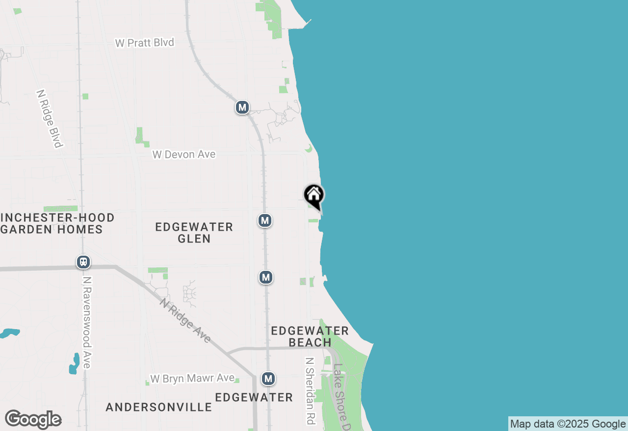 Map of 6157 N Sheridan Road #5G, Chicago, IL 60660