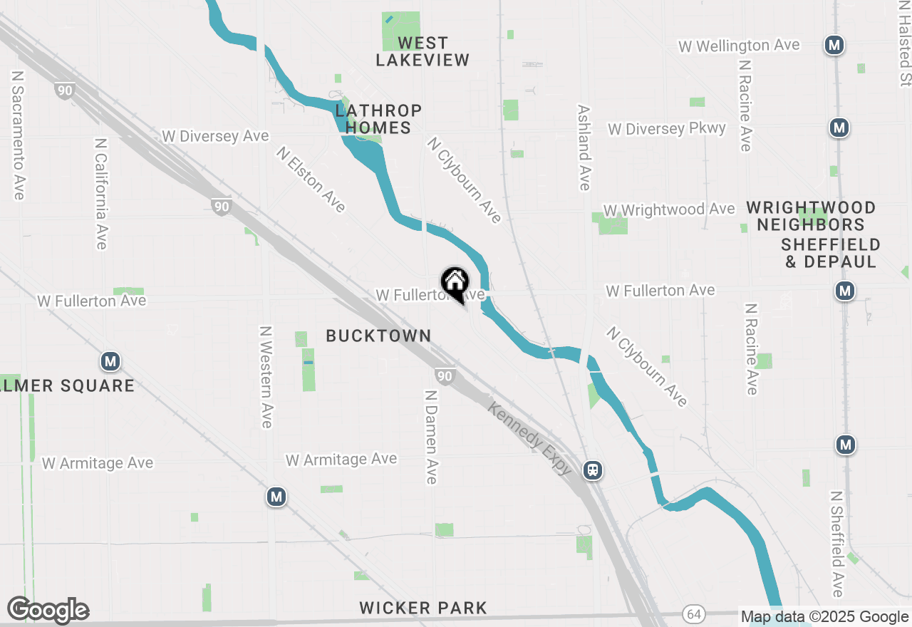 Map of 2343 N Elston Court #2W, Chicago, IL 60614