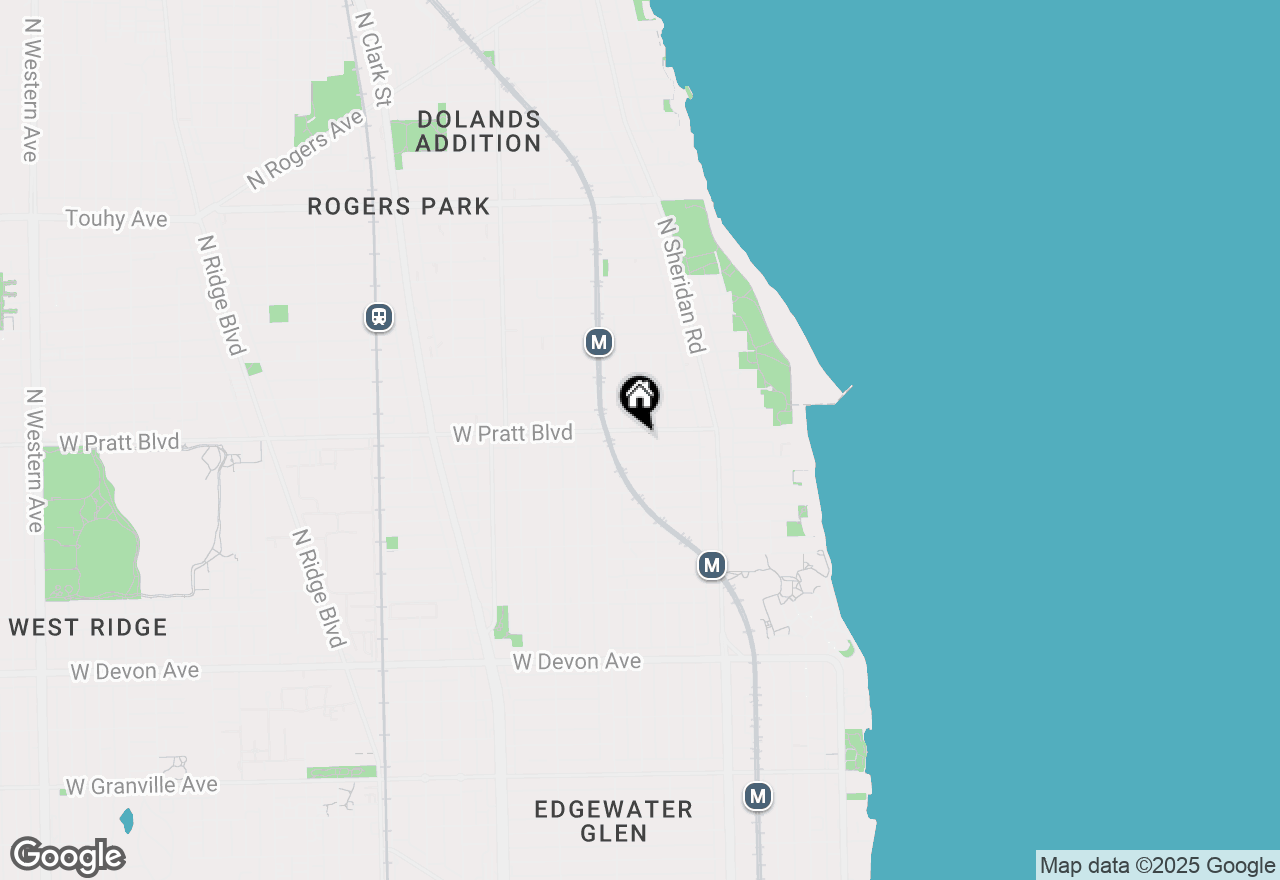 Map of 1311 W Pratt Boulevard #2, Chicago, IL 60626