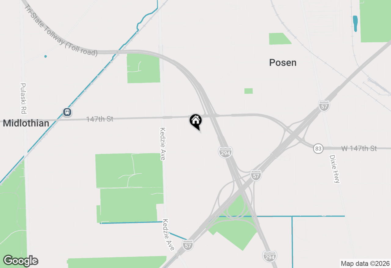 Map of 14748 S Sacramento Avenue, Posen, IL 60469