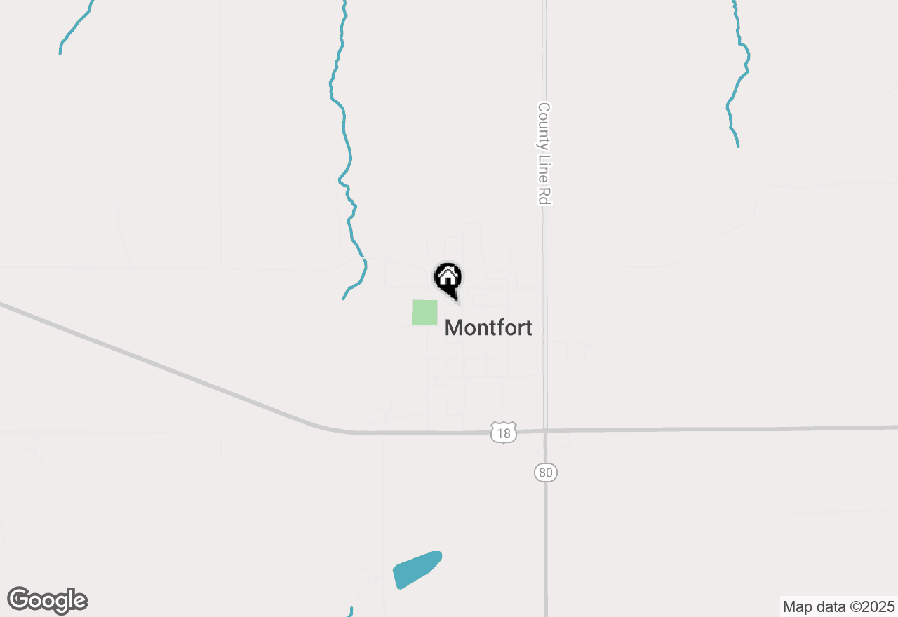 Map of 107 W Park Street, Montfort, WI 53569