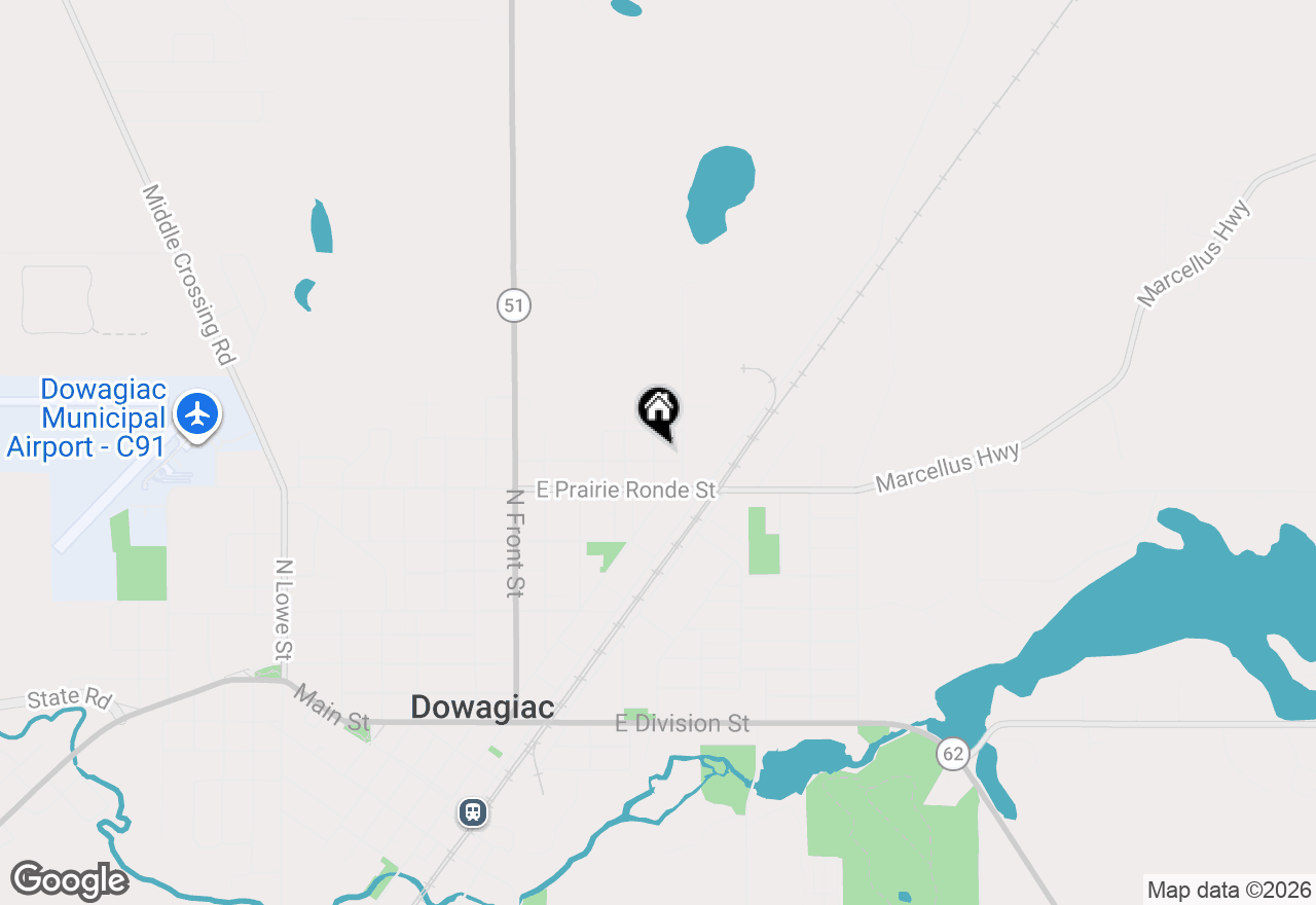 Map of 401 Sheldon Street, Dowagiac, MI 49047