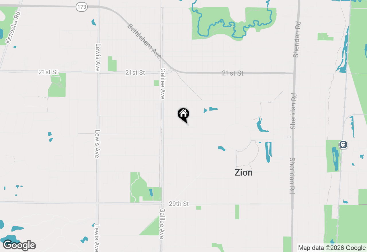 Map of 2415 Gilboa Avenue, Zion, IL 60099