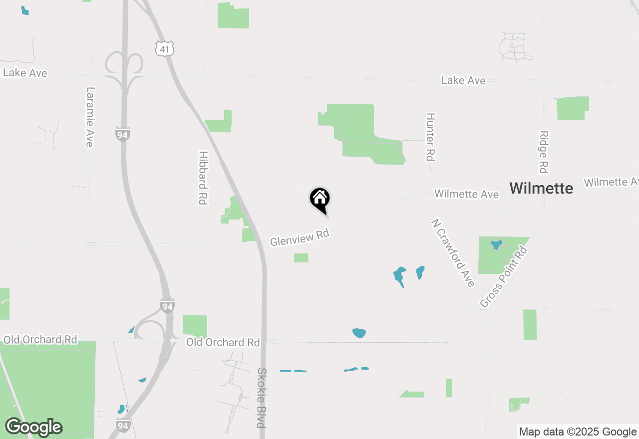 Map of 400 Locust Road, Wilmette, IL 60091