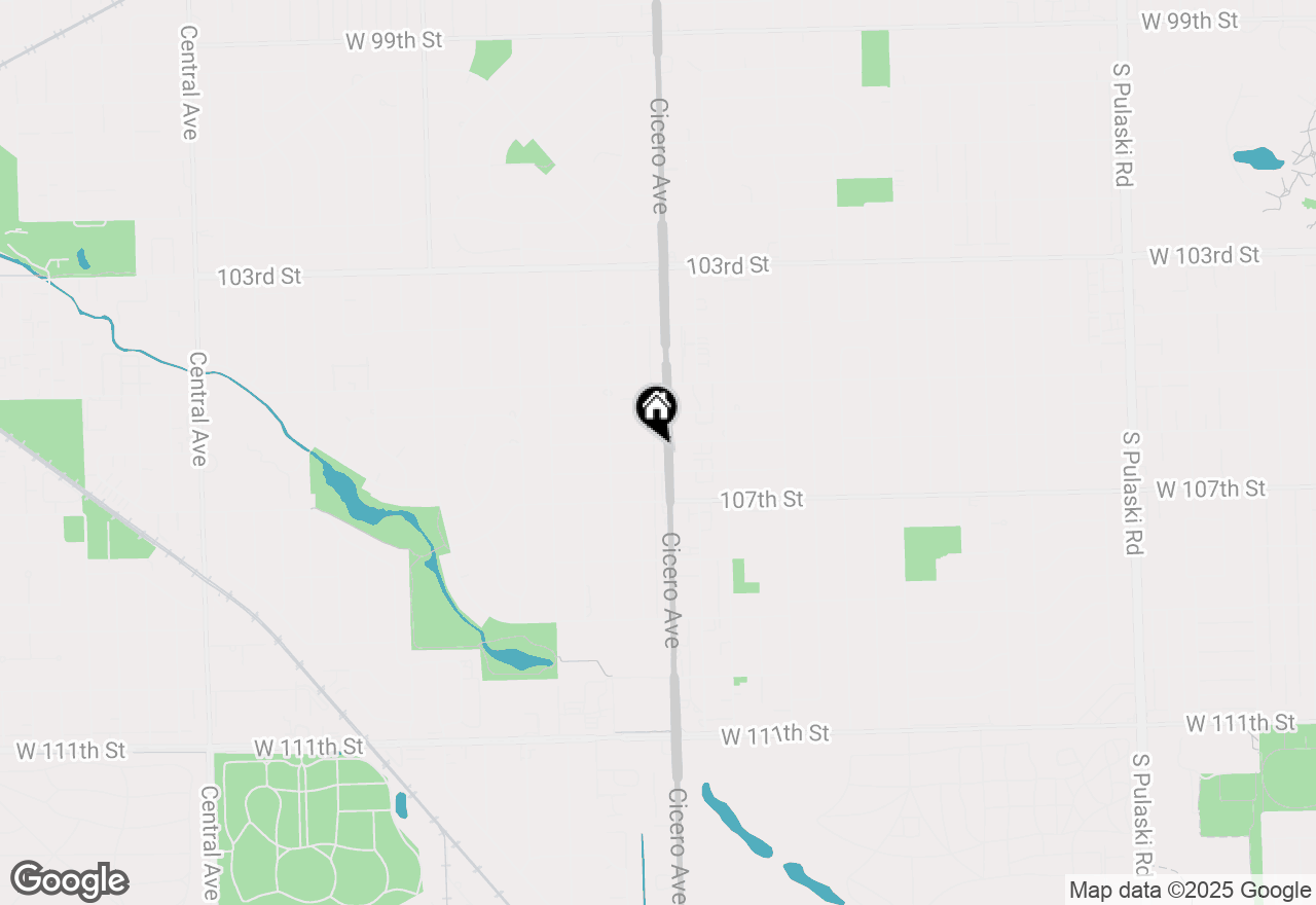 Map of 10610 S Cicero Avenue #1, Oak Lawn, IL 60453