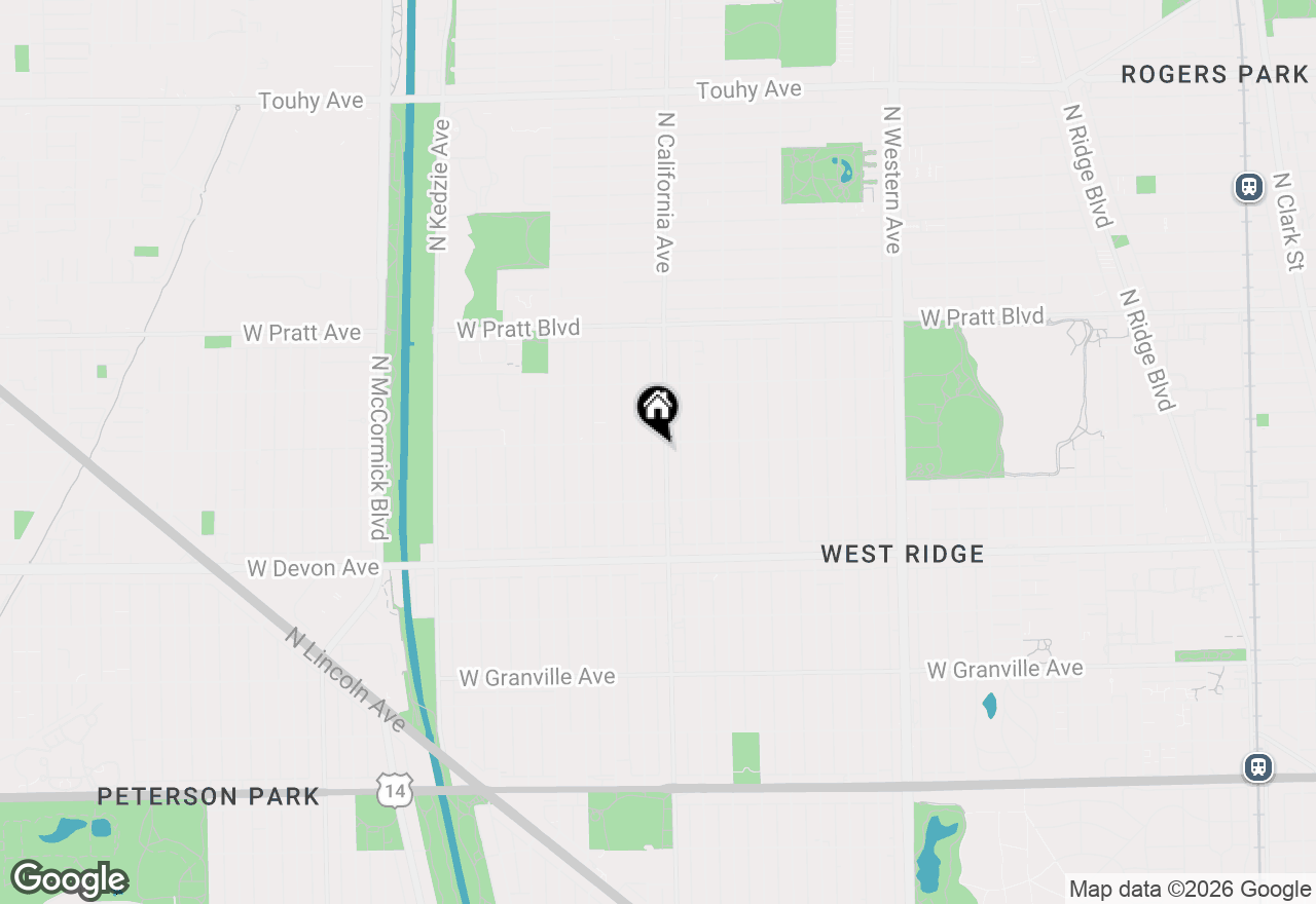 Map of 6550 N California Avenue #302, Chicago, IL 60645