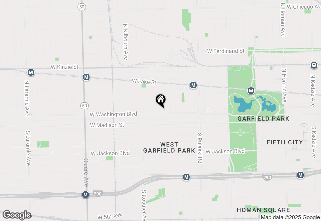 Map of 4244 W Washington Boulevard, Chicago, IL 60624