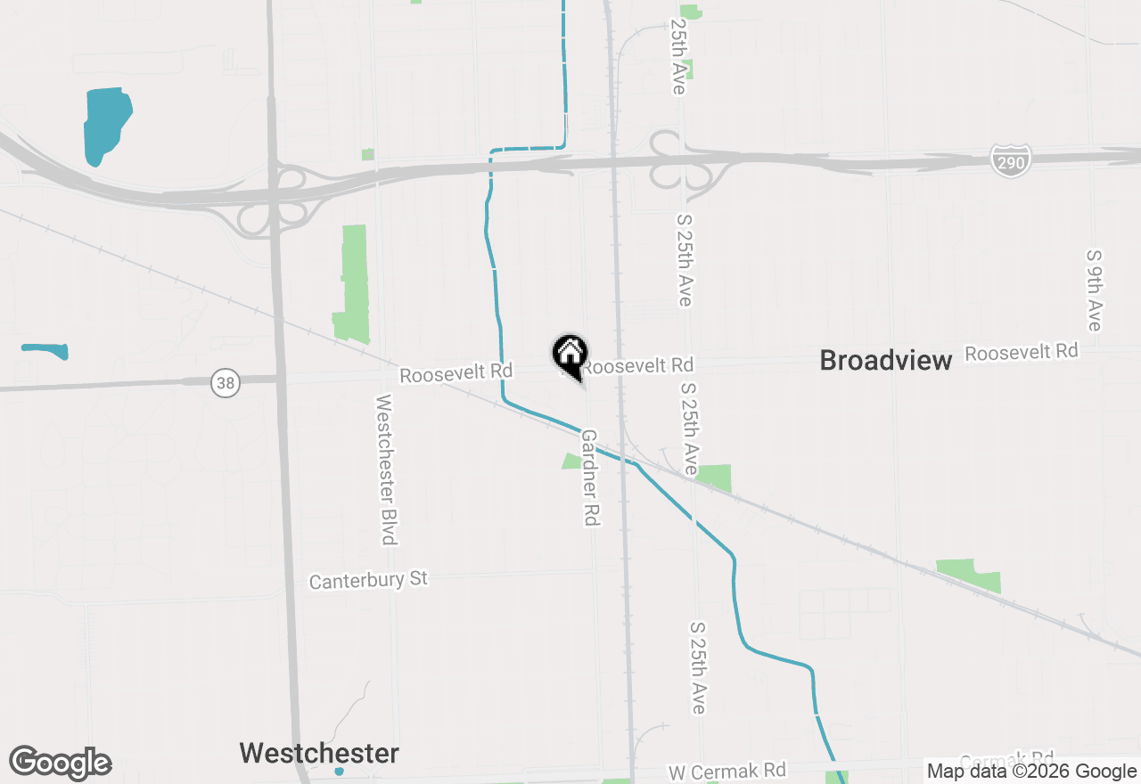 Map of 9825 W Roosevelt Road #110, Westchester, IL 60154