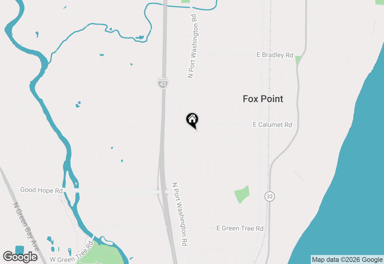 Map of 7530 N Port Washington Rd #203, Fox Point, WI 53217