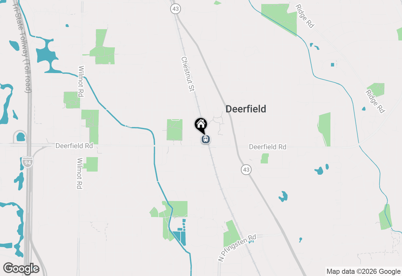 Map of 826 Chestnut Street, Deerfield, IL 60015