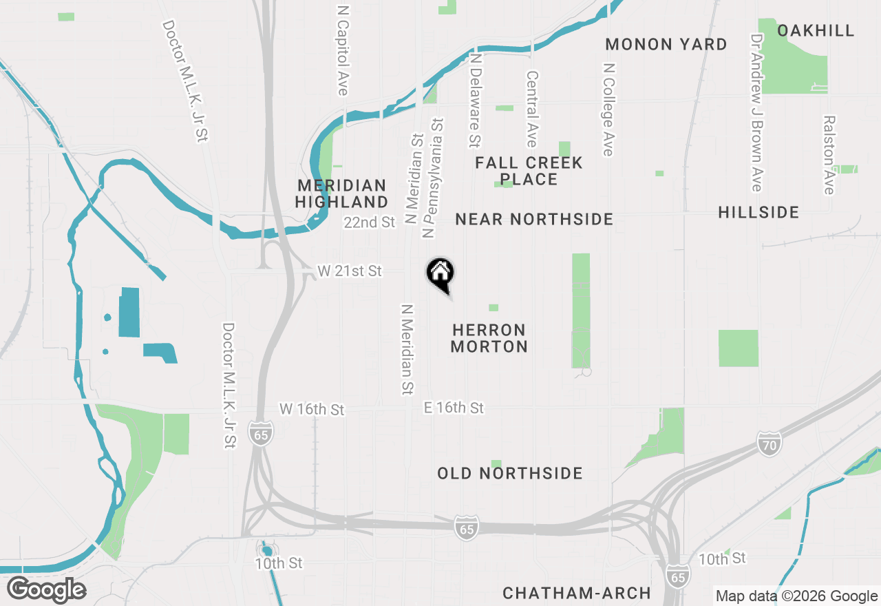 Map of 1930 N Talbott Street #1, Indianapolis, IN 46202