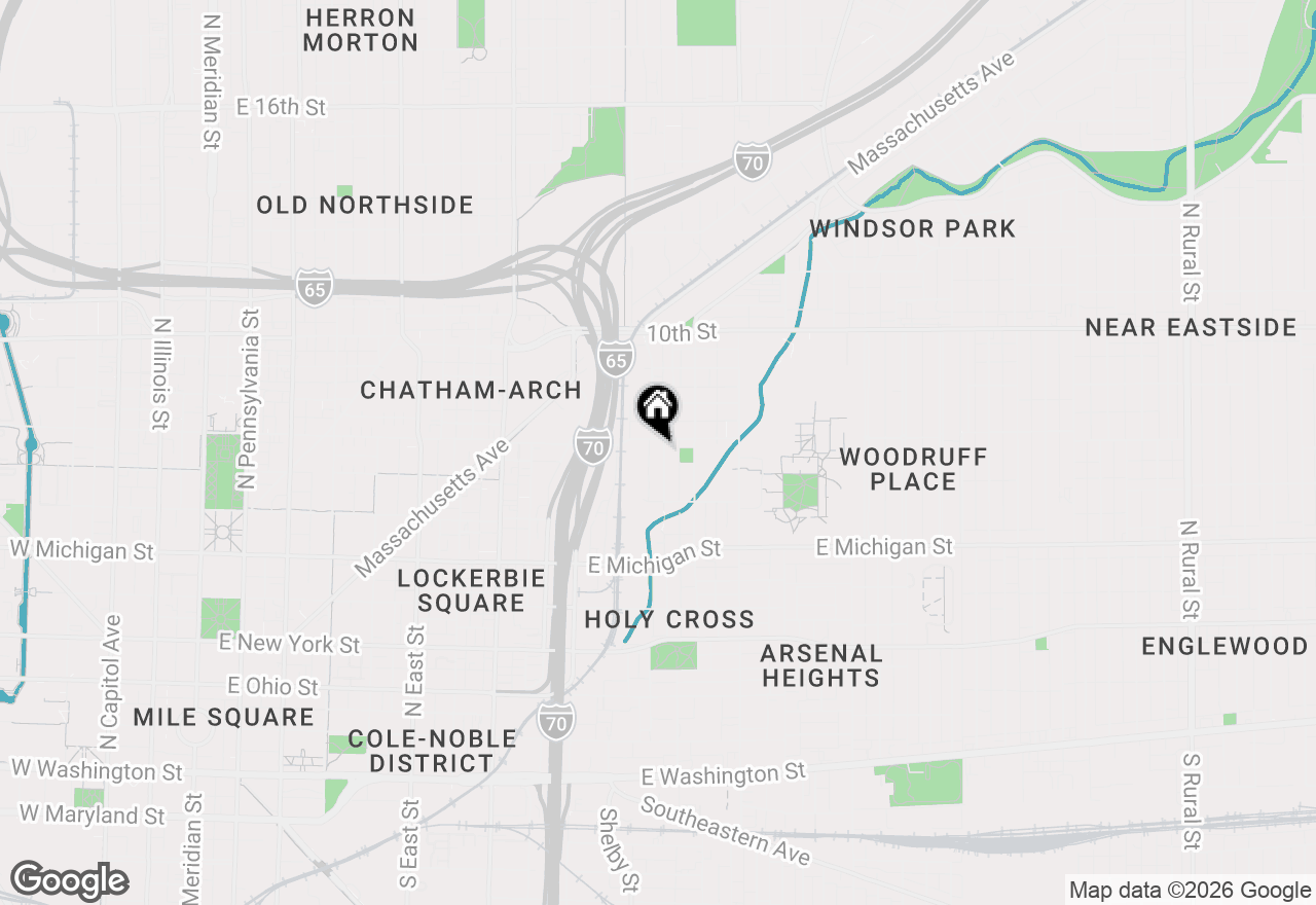 Map of 726 Dorman Street, Indianapolis, IN 46202