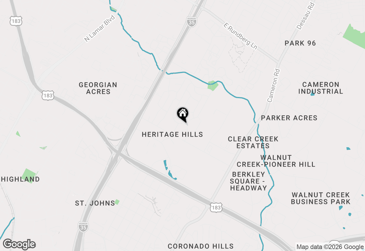 Map of 8104 Loralinda Dr, Austin, TX 78753