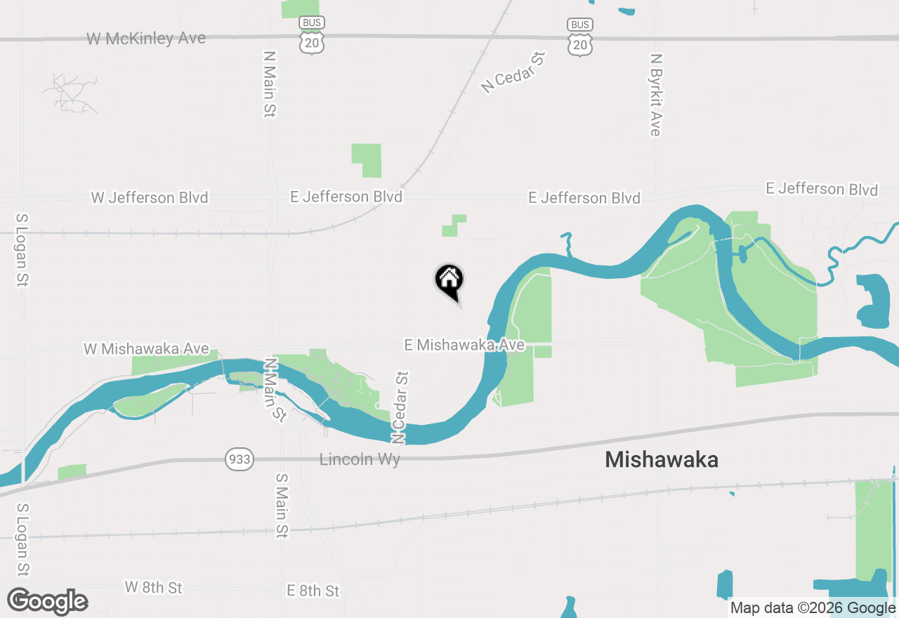 Map of 901 E Lawrence Street, Mishawaka, IN 46545