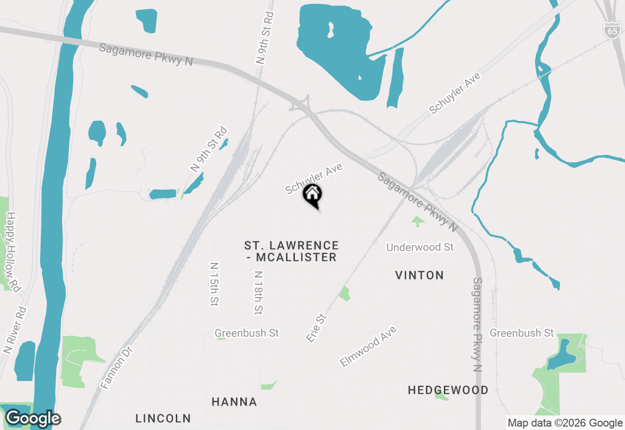 Map of 2106 Albany Street, Lafayette, IN 47904